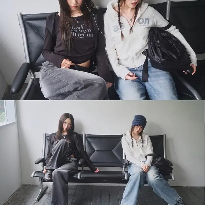 [BUNJANG] As On Stripe Beanie Blue / 애즈온 스트라이프 비니 블루 (미착용 상품)