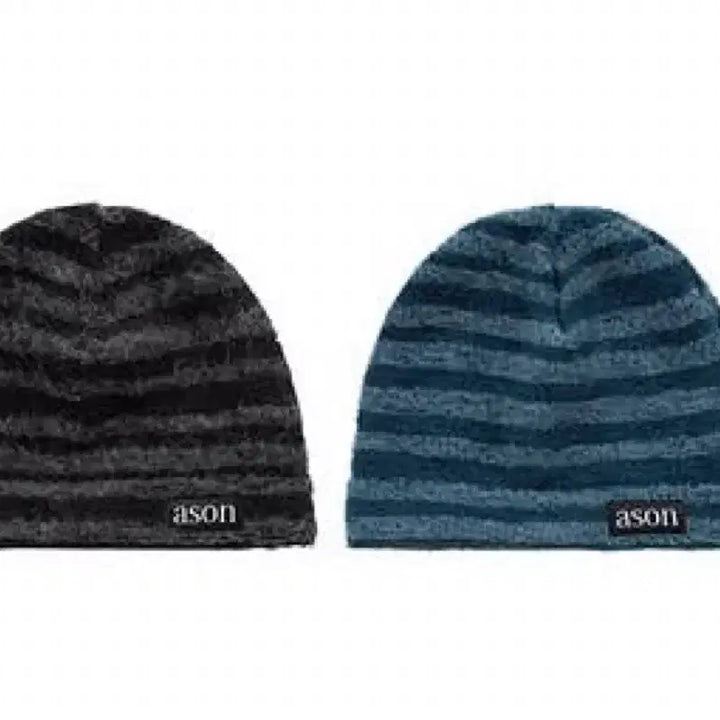 [BUNJANG] As On Stripe Beanie Blue / 애즈온 스트라이프 비니 블루 (미착용 상품)