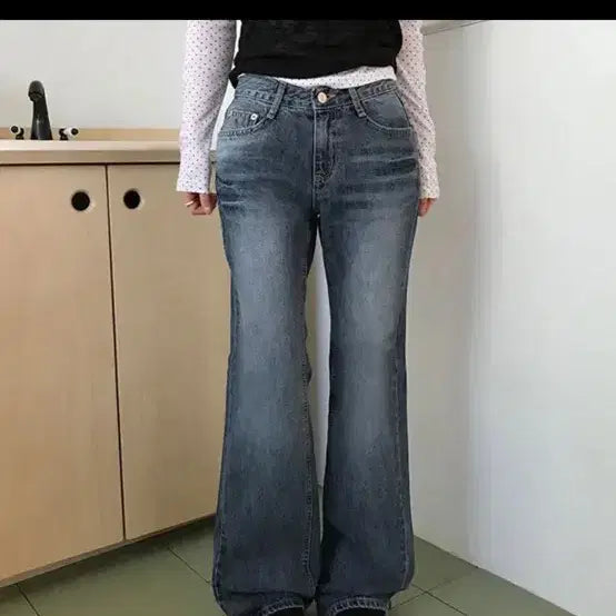 [BUNJANG] Ably Tobi Vintage Bootcut Pants / 에이블리 토비 빈티지 부츠컷 팬츠(몸매보정)