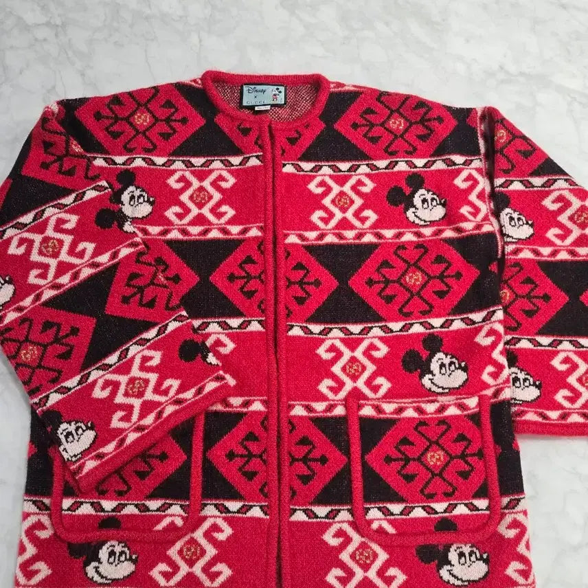 [SOLD OUT] (새상품) 구찌 여성 미키 울 니트 가디건