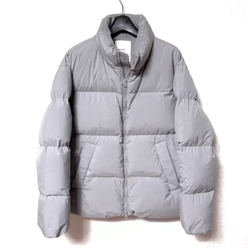 [BUNJANG] Code:Graphy Duck Down Padded Jacket - Gray - Size S / [S,90]코드그라피 패딩 자켓 덕다운 그레이
