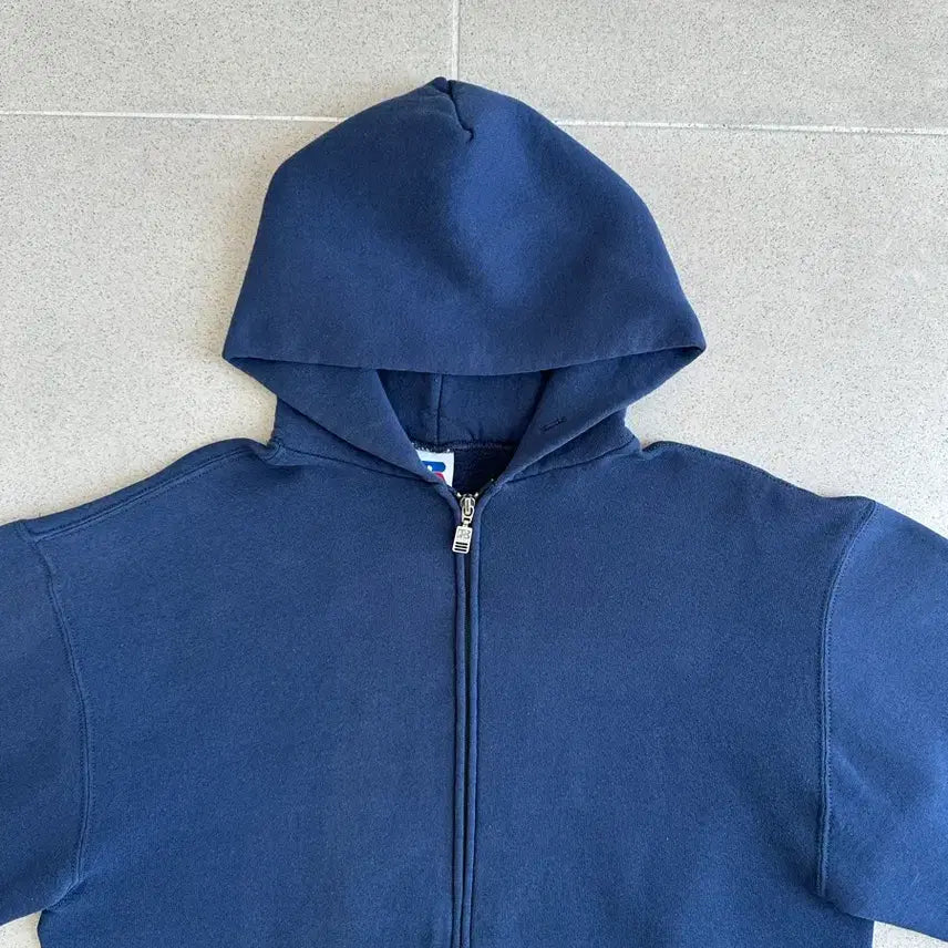[SOLD OUT] 90s 빈티지 러셀 후드집업 네이비 M
