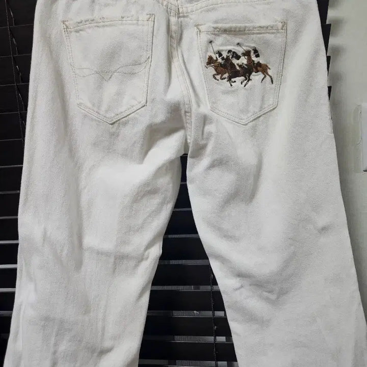 [BUNJANG] Ralph Lauren White Denim Bootcut Pants / 랄프로렌 화이트 데님 부츠컷