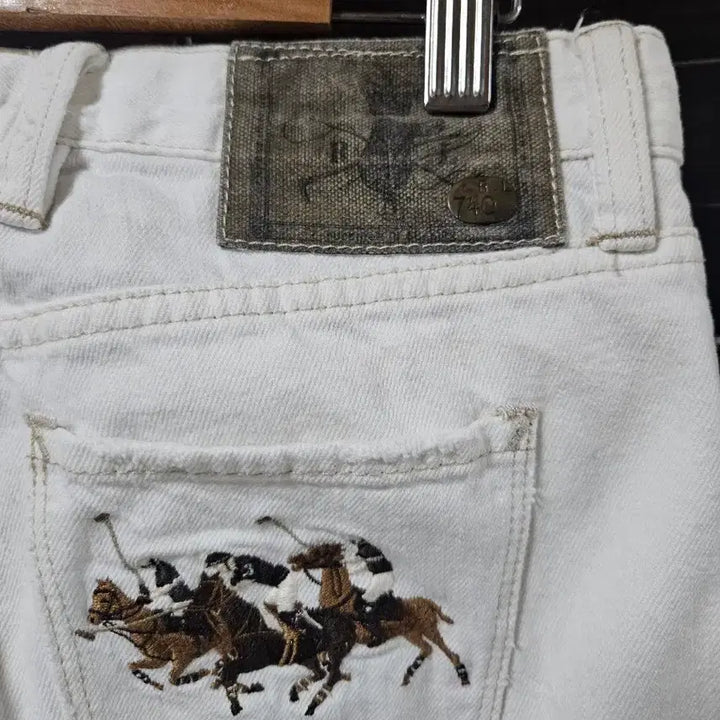 [BUNJANG] Ralph Lauren White Denim Bootcut Pants / 랄프로렌 화이트 데님 부츠컷