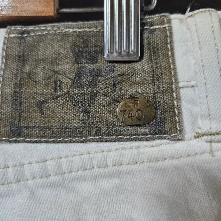 [BUNJANG] Ralph Lauren White Denim Bootcut Pants / 랄프로렌 화이트 데님 부츠컷