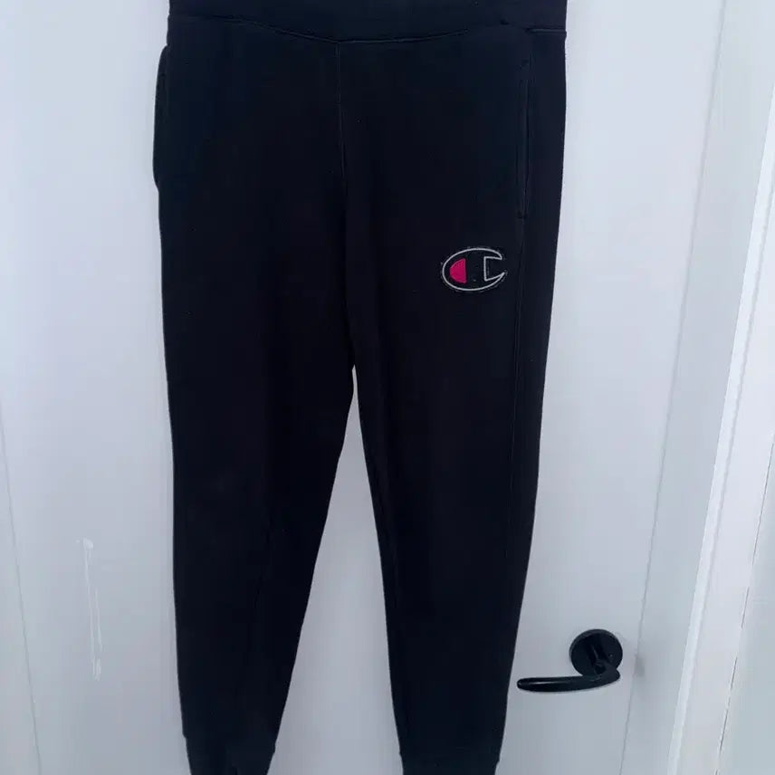 [BUNJANG] Champion Black Training Pants / 챔피온 블랙 트레이닝 바지