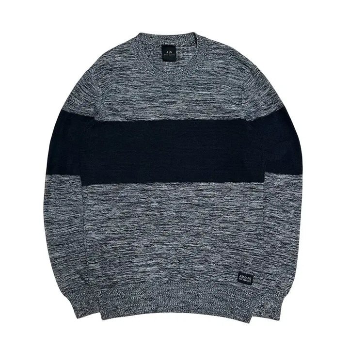 [BUNJANG] Armani Exchange Colorblock Knit Sweater / [XS] 아르마니 익스체인지 배색 니트