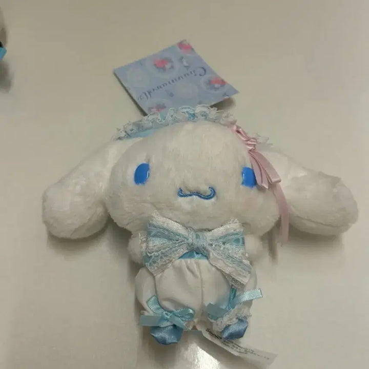 [BUNJANG] Sanrio Cinnamoroll White Frill Mascot Plush / 산리오 시나모롤 화이트프릴 마스코트 인형