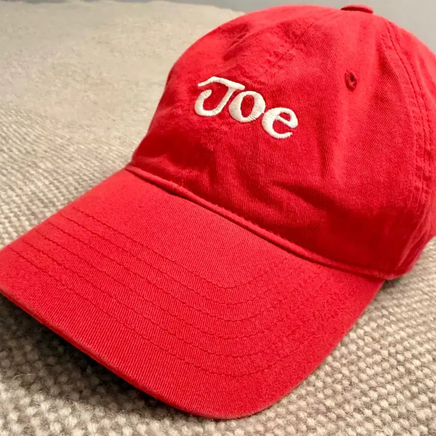 [BUNJANG] Ordinaryjo Red Cotton Ball Cap / 오디너리조 레드 볼캡