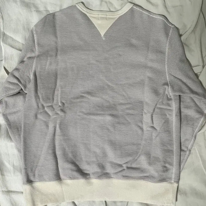 [SOLD OUT] 루프앤웨프트 그레이 핀보더 스웻셔츠 L(100)