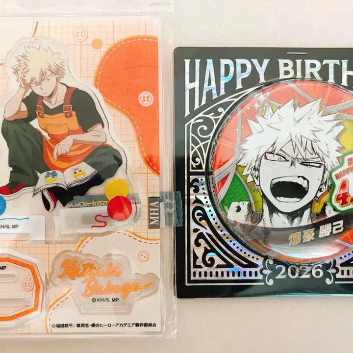 [BUNJANG] NHA Bakugo Katsuki Acrylic Stand / 나히아 히로아카 바쿠고 카츠키 털실 아크릴 스탠드 2026 생일 캔뱃지