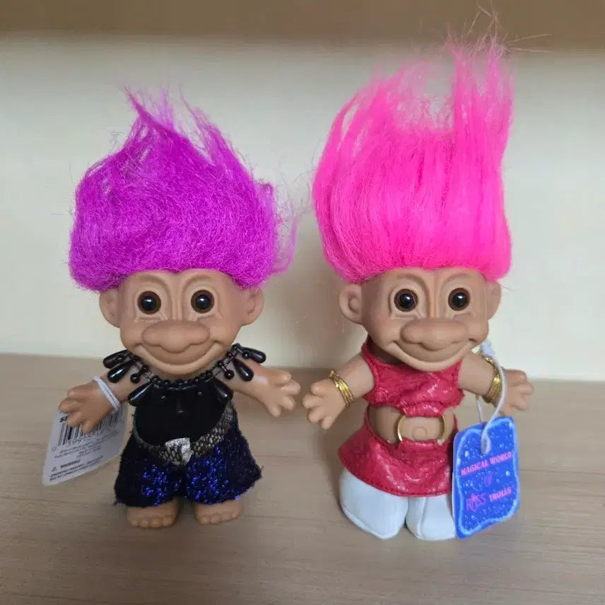 [BUNJANG] Troll Dolls Pair / 트롤인형 한쌍