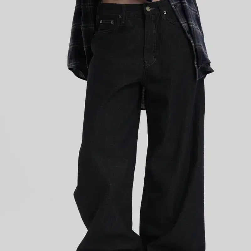 [BUNJANG] Autumn Brushed Denim Dark Blue M / 어텀 기모스냅데님 다크블루 m