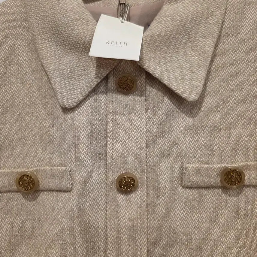 [BUNJANG] KEITH FW Beige Tailored Dress / KEITH FW 키이스 베이지 정장 원피스