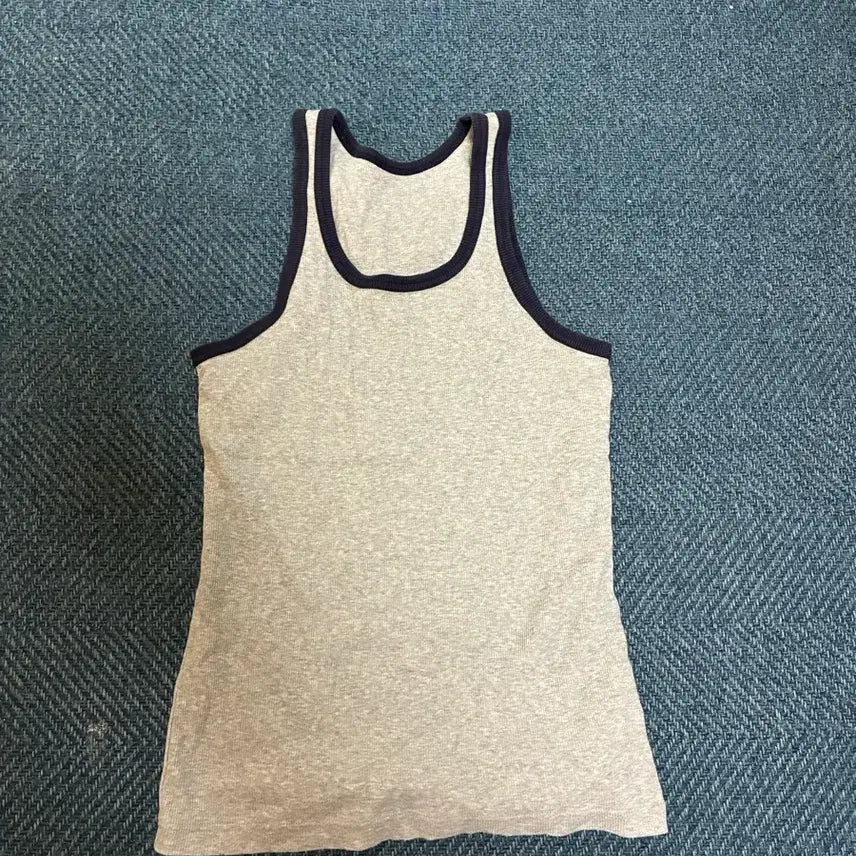 [BUNJANG] Ribbed Racerback Tank Top / 링거 골지 나시