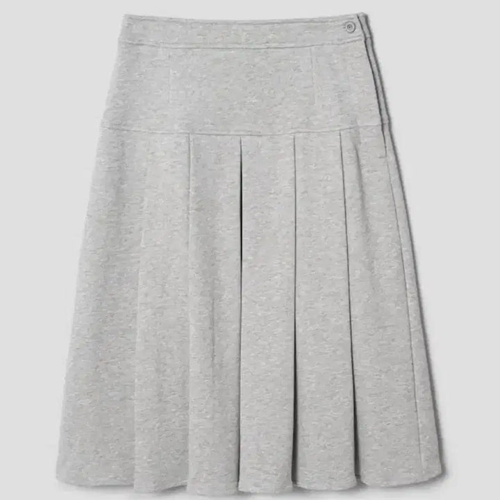 [BUNJANG] 8seconds Jersey Tuck Grey Skirt / 에잇세컨즈 저지 턱 그레이 스커트 코이세이오 오헤시오 무신사 미세키서울