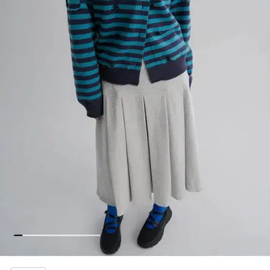 [BUNJANG] 8seconds Jersey Tuck Grey Skirt / 에잇세컨즈 저지 턱 그레이 스커트 코이세이오 오헤시오 무신사 미세키서울