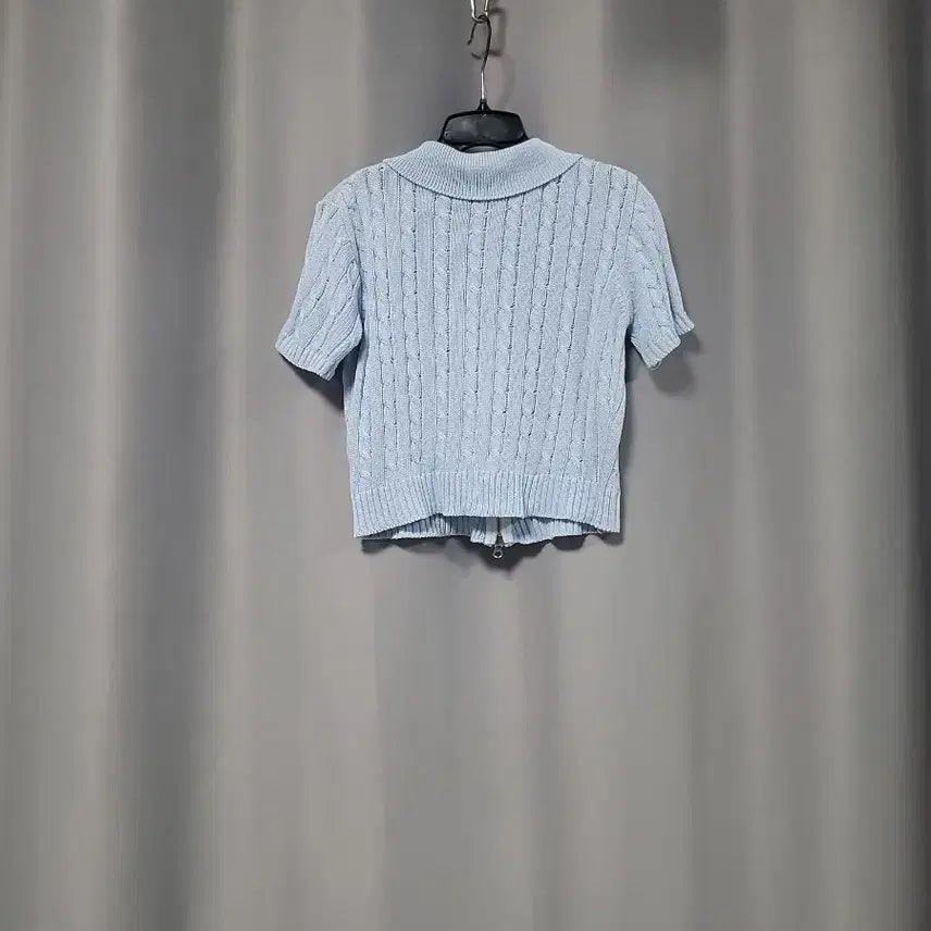 [BUNJANG] Cable Knit Zip-up Cardigan / 케이블  카라 니트 집업
