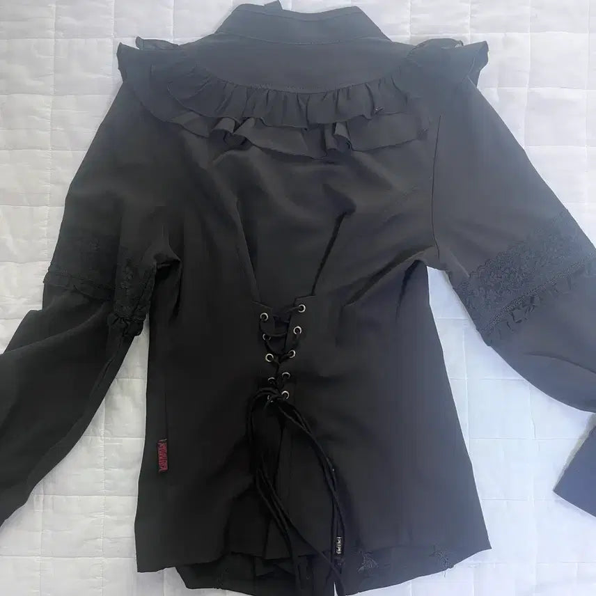 [BUNJANG] Ozz Oneste China Lace-up Blouse / 오즈온 ozz oneste 오즈오네스트 차이나 레이스업 블라우스
