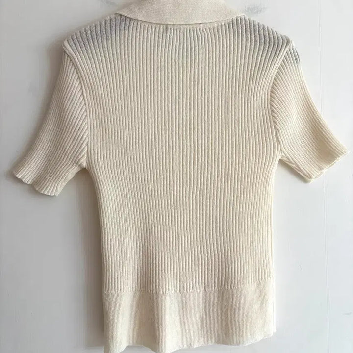 [SOLD OUT] 아이보리 카라 반팔니트