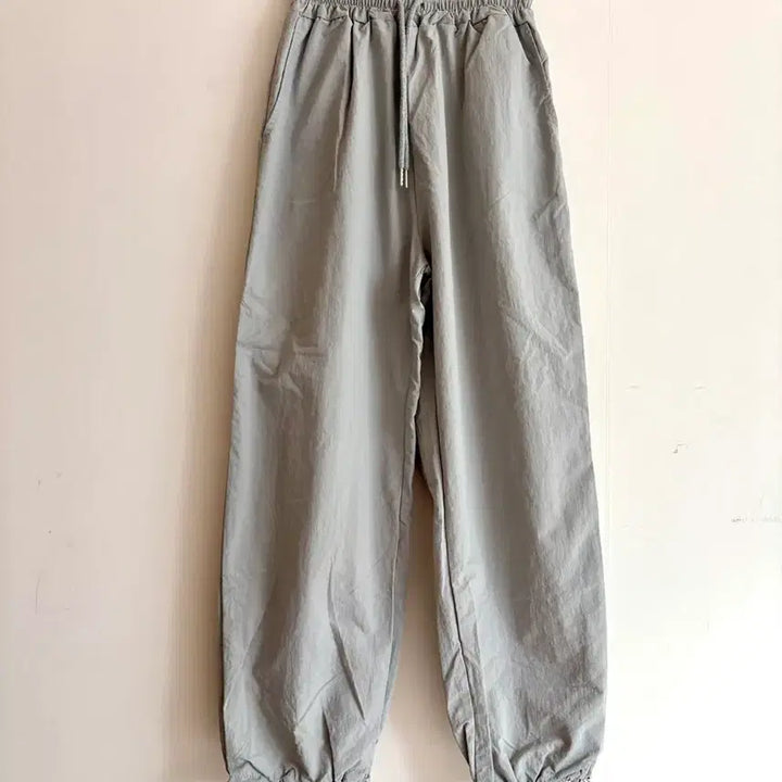 [BUNJANG] Gray String Jogger Pants / 그레이 스트링 조거팬츠