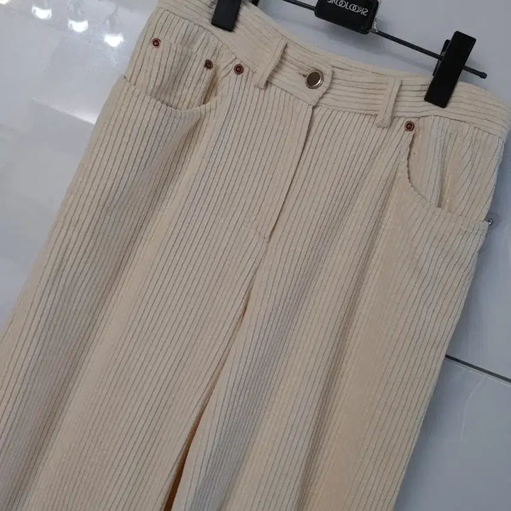 [BUNJANG] Time Ivory Corduroy Wide Pants / 타임 아이보리 코듀로이 와이드 팬츠