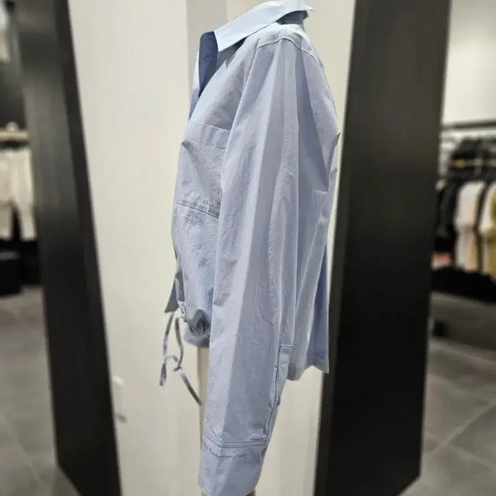 [SOLD OUT] 보브 코튼 크롭 셔츠 S