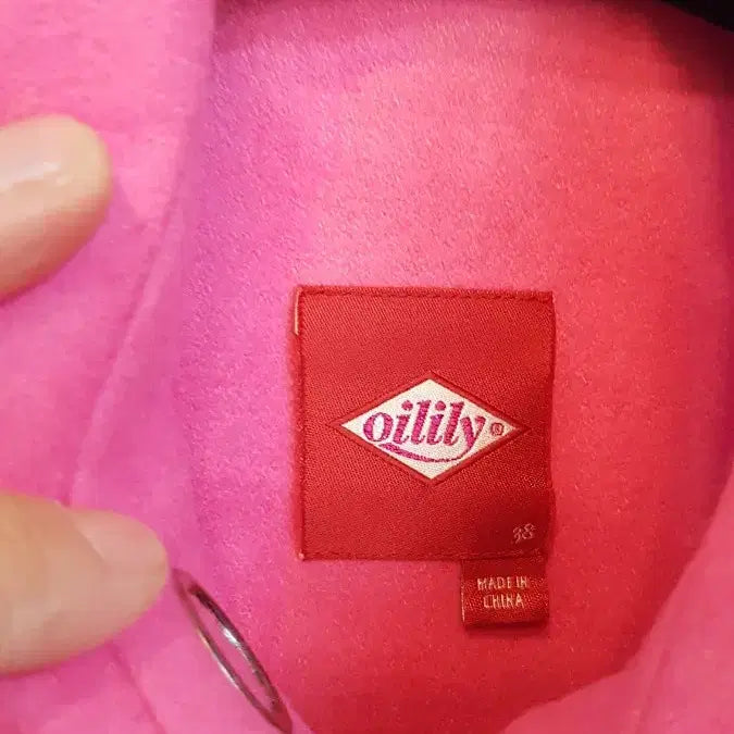 [BUNJANG] Oilily Embroidered Pink Coat 38 / 오일릴리 핑크색 자수 코트38