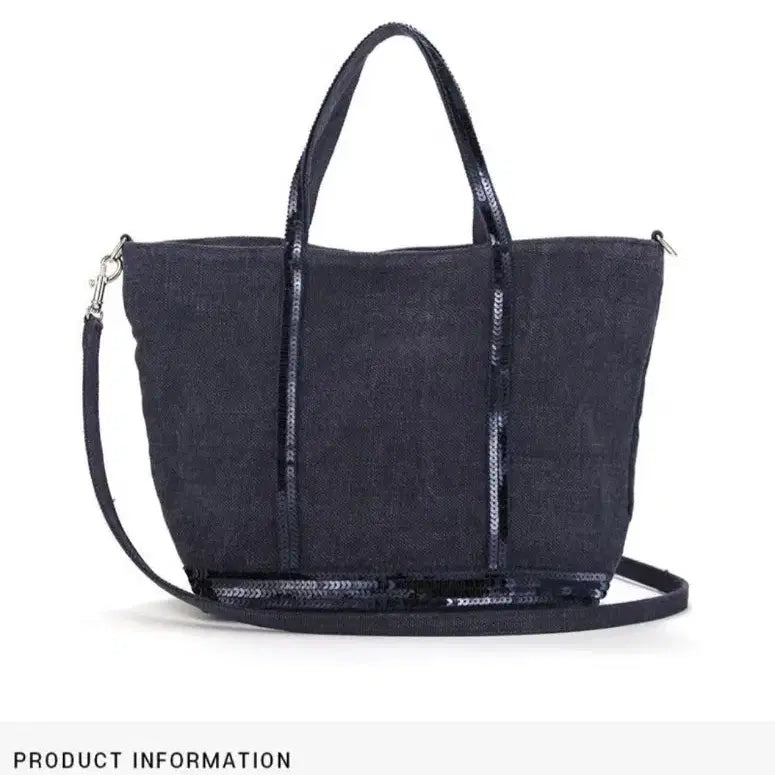 [BUNJANG] Vanessa Bruno Cabas Spangle Tote Bag Navy S / [새상품]바네사브루노 카바스 스팽글 토트백 네이비S