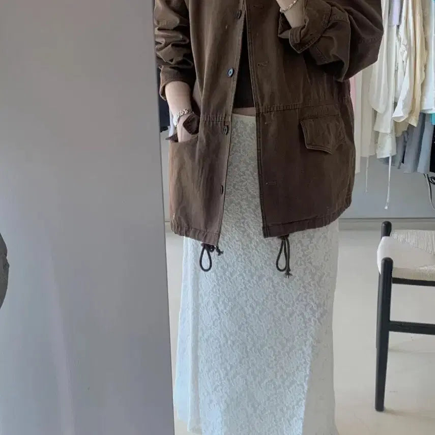 [BUNJANG] Markedly Poor Shop Ivory Jacket / 푸어샵 조이드비비에