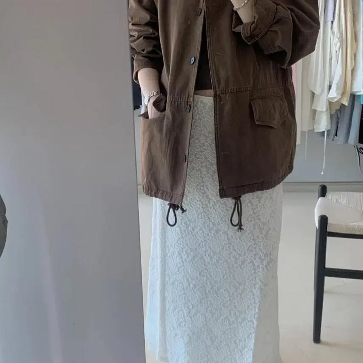 [BUNJANG] Markedly Poor Shop Ivory Jacket / 푸어샵 조이드비비에