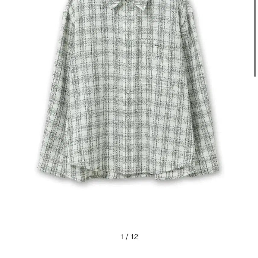 [BUNJANG] RECTO 25SS Tweed Check Shirt / 렉토 25ss 트위드셔츠