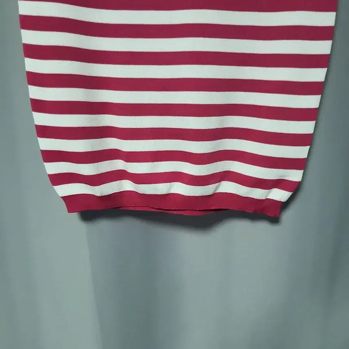 [BUNJANG] Striped Sleeveless Knit Top / 단가라 민소매 니트