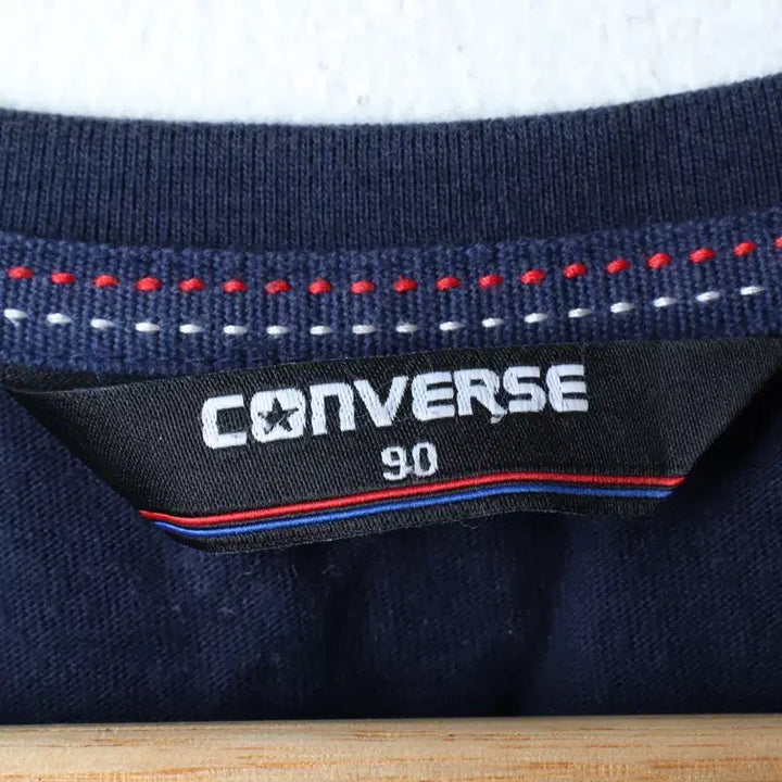[BUNJANG] Converse Chuck Taylor Navy T-Shirt / W(M) 컨버스 반팔 티셔츠 척테일러 네이비 올드스쿨-185E5