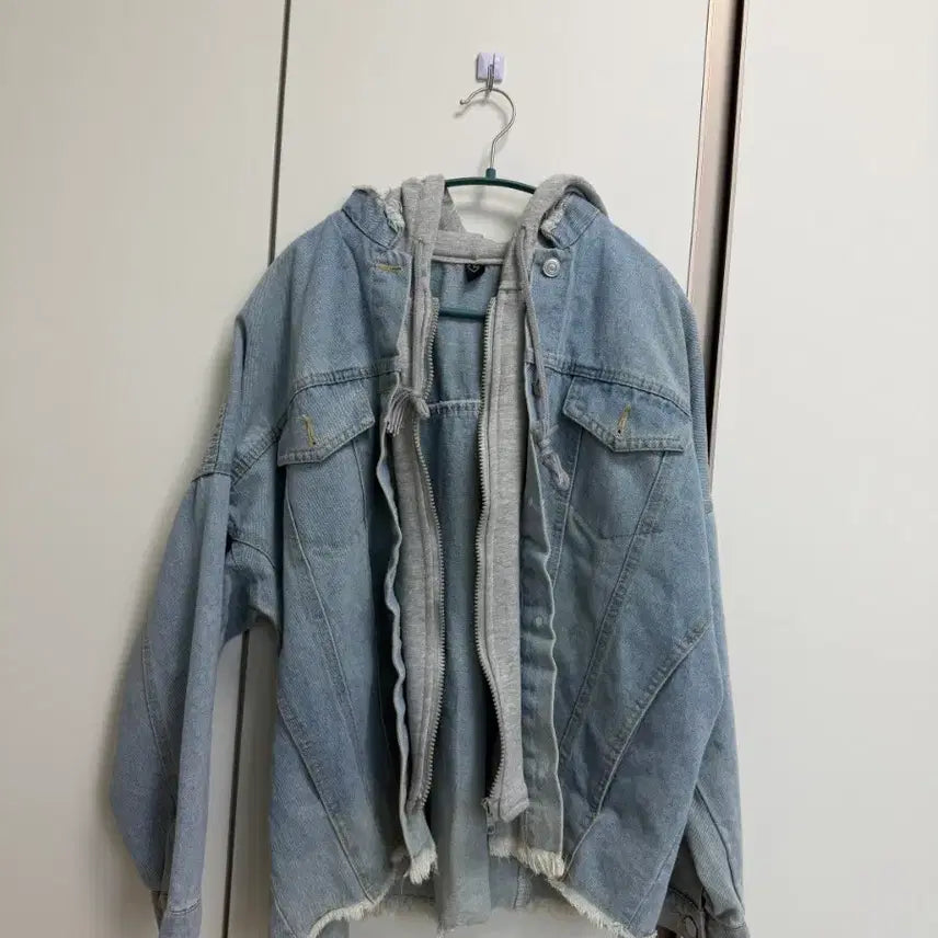 [BUNJANG] Vintage Denim Jacket / 후드빈티지 데님자켓 프리사이즈