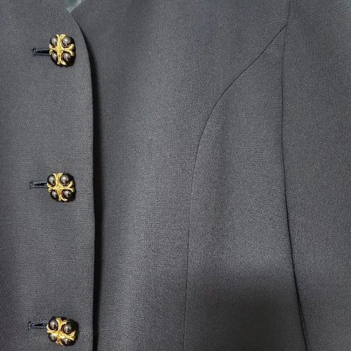 [BUNJANG] Nuangelia Navy No Collar Jacket / 노카라자켓