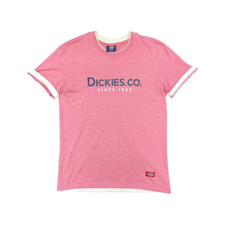 [BUNJANG] Dickies Pink Ringer Tee M / 디키지 핑크 링거 티셔츠 M