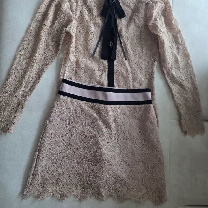 [BUNJANG] Lace Mini Two-Piece Set / 레이스미니투피스