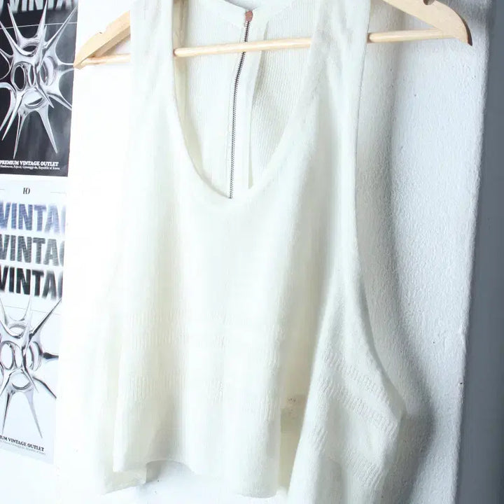 [BUNJANG] W(F) System Short Sleeve T-shirt / W(F) 시스템 반팔 티셔츠 한섬 민소매 니트-185FD