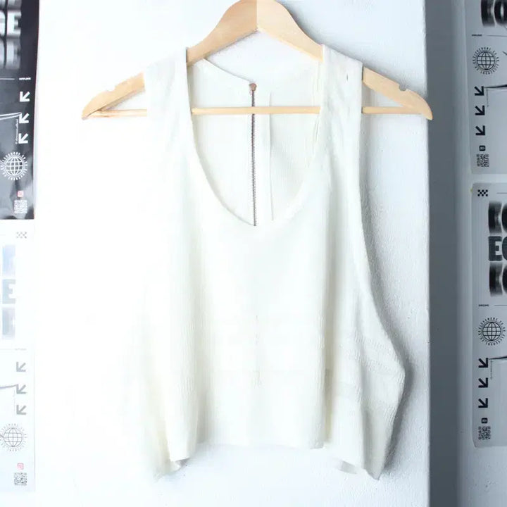 [BUNJANG] W(F) System Short Sleeve T-shirt / W(F) 시스템 반팔 티셔츠 한섬 민소매 니트-185FD