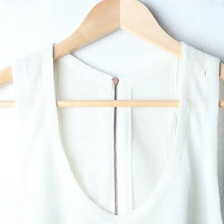 [BUNJANG] W(F) System Short Sleeve T-shirt / W(F) 시스템 반팔 티셔츠 한섬 민소매 니트-185FD