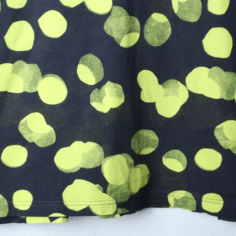 [BUNJANG] Cos Big Size Dot Pattern Short Sleeve T-shirt (Black) / W(XL-3XL) 코스 반팔 티셔츠 빅사이즈 도트 블랙 한정판-18609