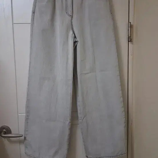 [BUNJANG] ZOOQ Wide Gray Denim Pants / 주크 와이드 그레이 데님 팬츠
