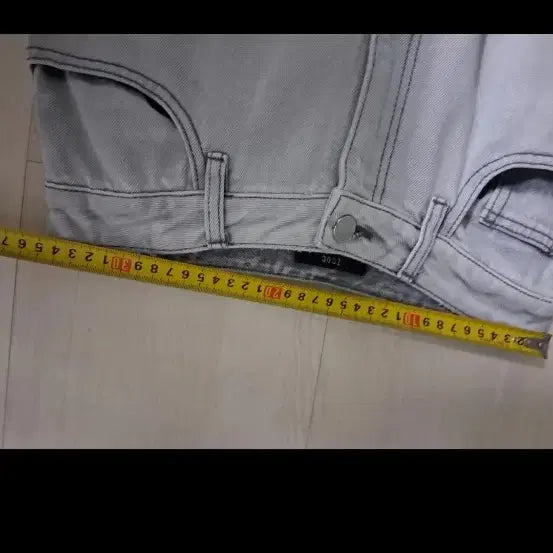 [BUNJANG] ZOOQ Wide Gray Denim Pants / 주크 와이드 그레이 데님 팬츠