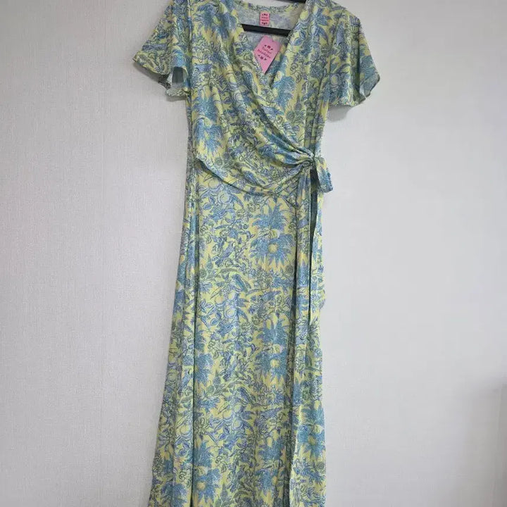 [BUNJANG] Bonidee Floral Wrap Long Dress / bonidee  플라워 랩 롱 원피스