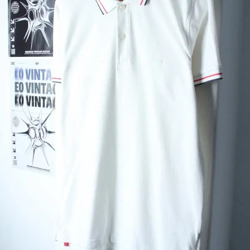 [BUNJANG] Brooks Brothers Polo Shirt White / (L-XL) 브룩스브라더스 반팔 카라 티셔츠 스몰로고 화이트-185C2