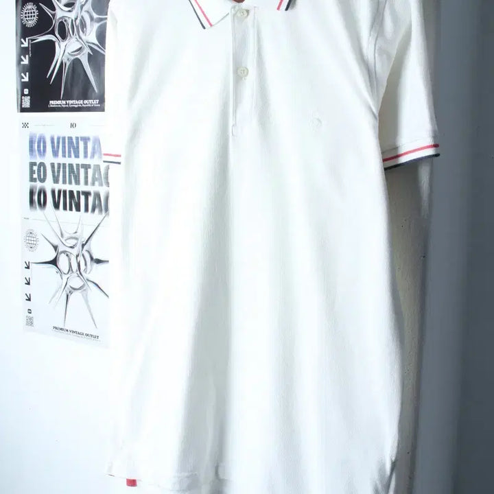 [BUNJANG] Brooks Brothers Polo Shirt White / (L-XL) 브룩스브라더스 반팔 카라 티셔츠 스몰로고 화이트-185C2