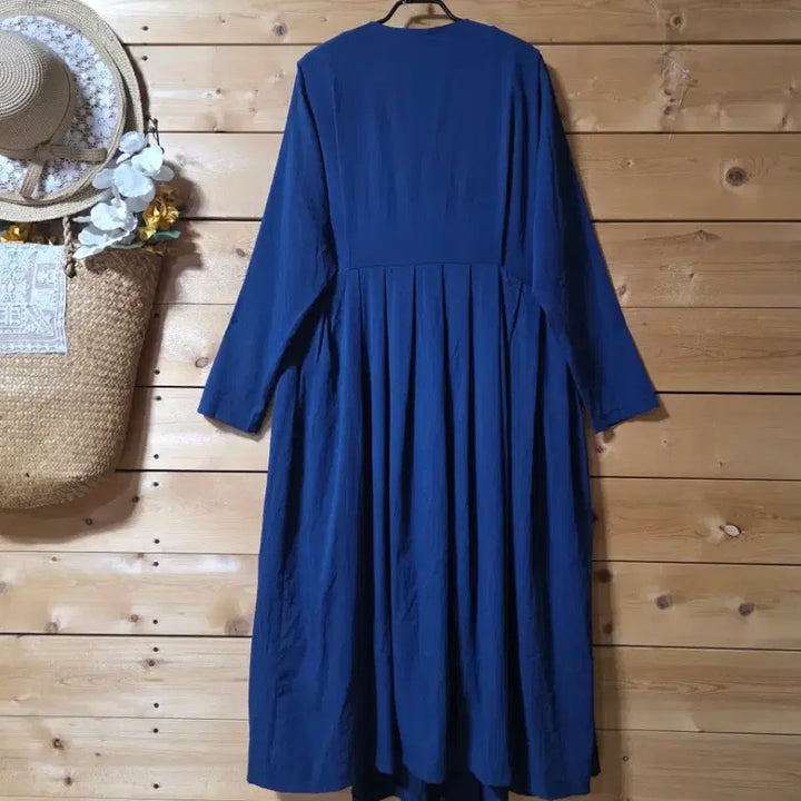 [BUNJANG] Unspecified Brand Navy Chereok Dress / 철릭원핏. (코사지 코디용입니다