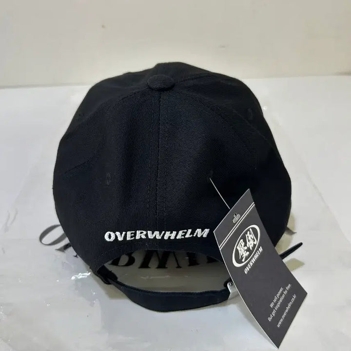 [BUNJANG] OVERWHELM Black Embroidered Ball Cap / OVERWHELM 자수 블랙 볼캡 압도 새상품