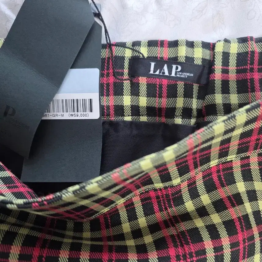 [BUNJANG] LAP Check Pattern H-Line Skirt / LAP체크 패턴 H라인 스커트